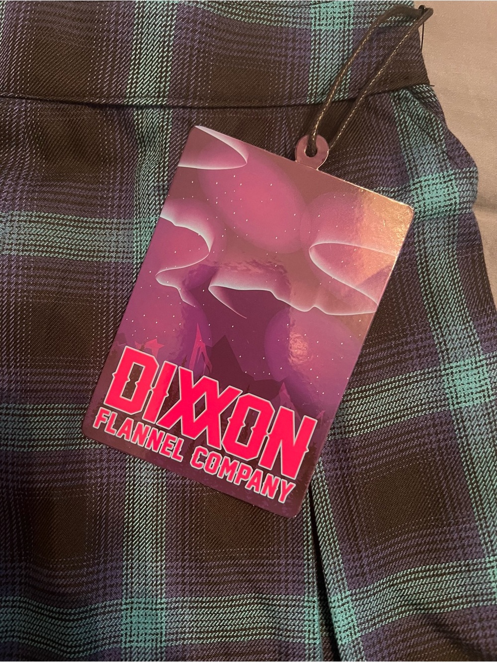 Dixxon Borealis Skirt — Black, Teal, and Purple Plaid